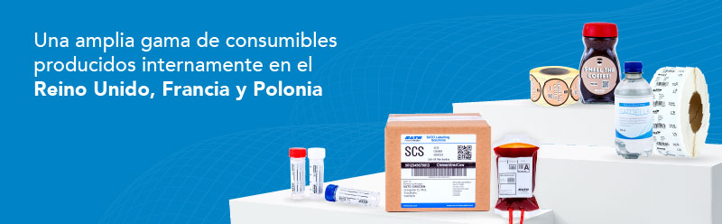 Una amplia gama de consumibles producidos internamente en el Reino Unido, Francia y Polonia.