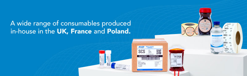 A wide range of consumables produced in-house in the UK, France and Poland
