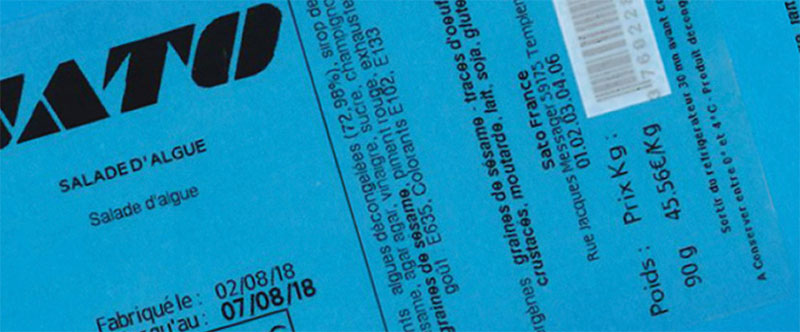 Food packaging label