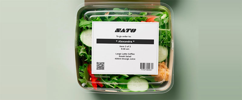 Salad in plastic packaging