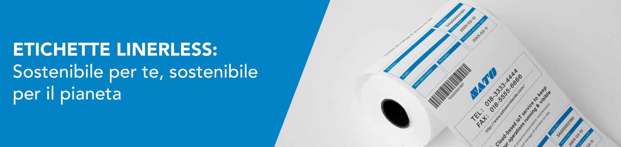 ETICHETTE LINERLESS: sostenibile per te, sostenibile per il pianeta