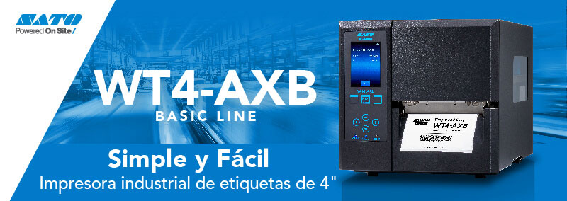 WT4-AXB Basic Line - Simple y Fácil. Impresora industrial de etiquetas de 4"
