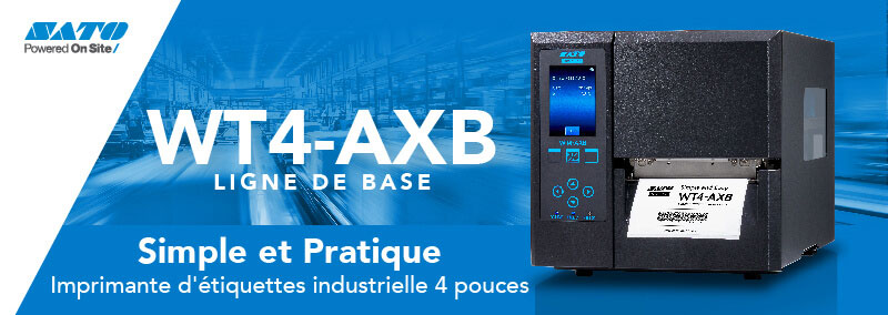 WT4-AXB LIGNE DE BASE - Simple et Pratique. Imprimante 'étiquettes industrielle 4 pouces