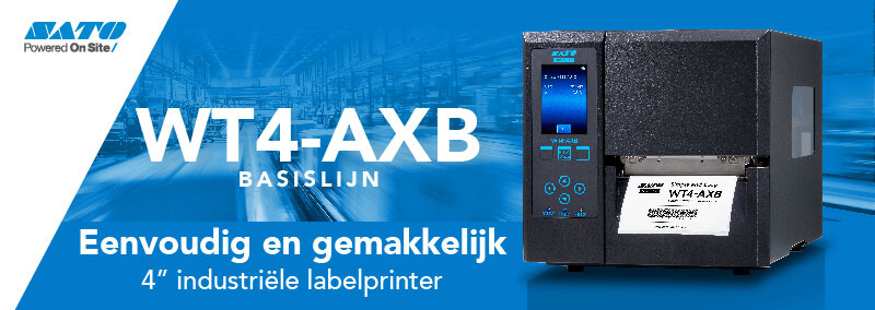 WT4-AXB Basic Line - BASISLIJN - Eenvoudig en gemakkelik. 4" industrièle labelprinter